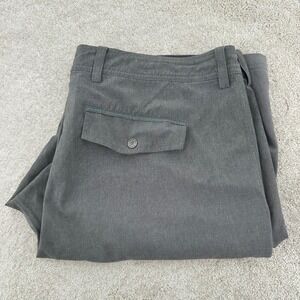 LinkSoul John Ashworth & Co Mens Gray Performance Golf Shorts Size 38